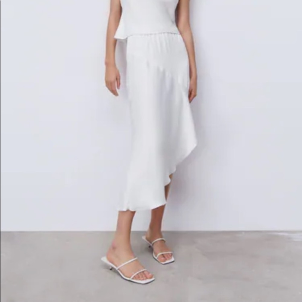 Zara Satin Slip Skirt